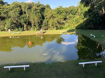 Locação de sítio com piscina da Sitio Rio Bonito